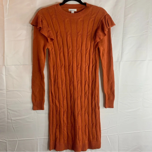 NWoT Bar III Cable Knit Ruffle Sweater Dress, size XS - Picture 11 of 11